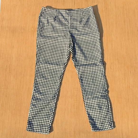Eric Signature Gingham Retro Ankle Pants Women's 4 Career Casual Cottage - Picture 1 of 6